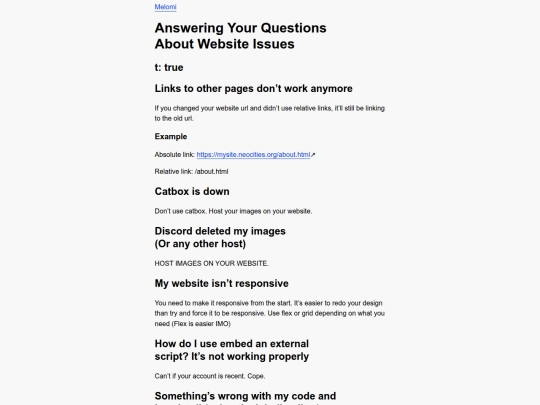 websiteissues screenshot