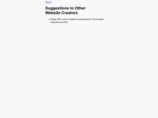 websitesuggestions screenshot