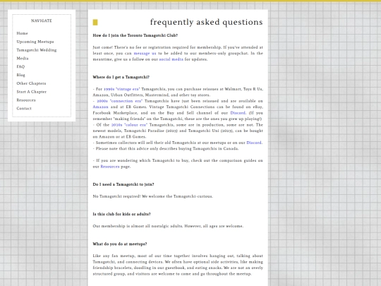 faq screenshot