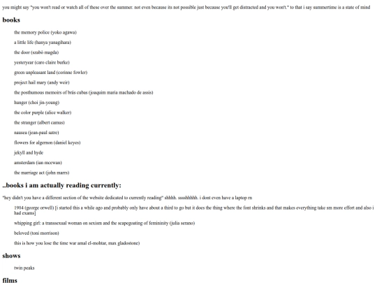 blogs/summerlist screenshot