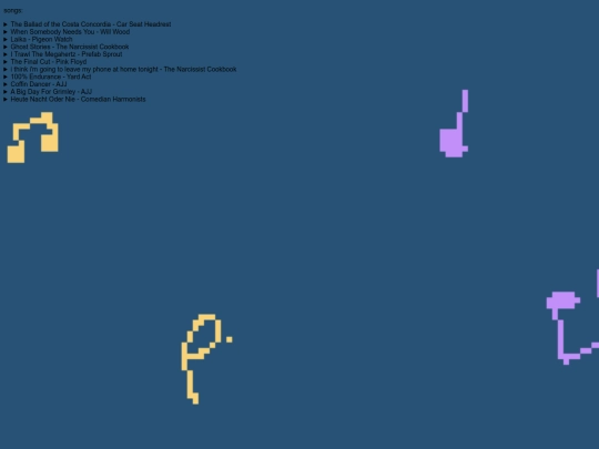 music/lyrics screenshot