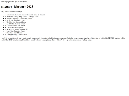 music/mixtapes/feb-25 screenshot