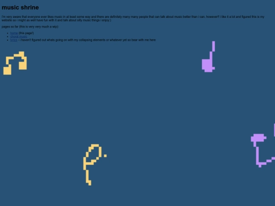 shrines/music/home screenshot