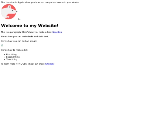 myapp/Mouse screenshot