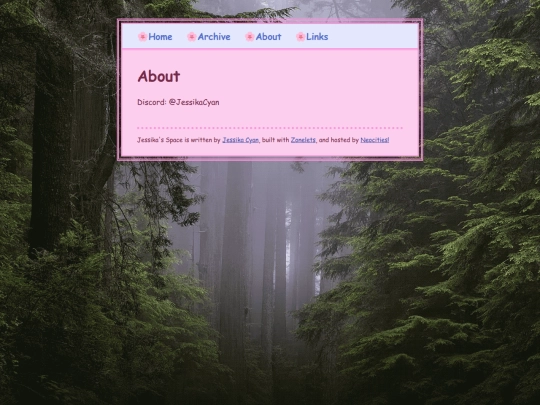 links screenshot