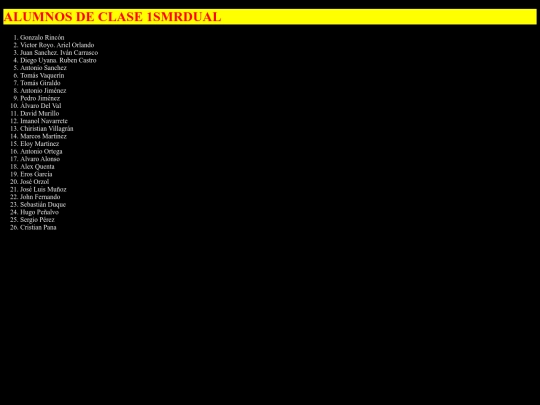 lista de clase 1smrdual/CLASE screenshot