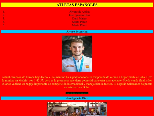 los mejores españoles de Catar/atletas españoles screenshot