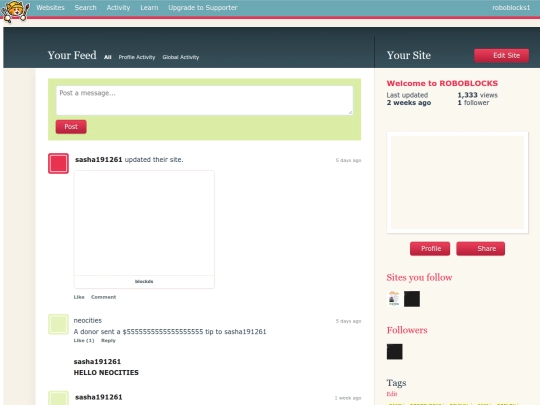neocitiesinneocities screenshot