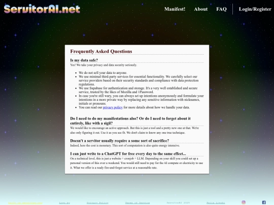 faq screenshot