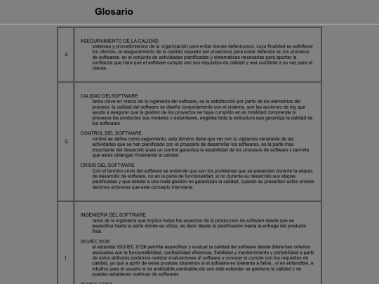 Sitioweb02/contenido/Glosario screenshot