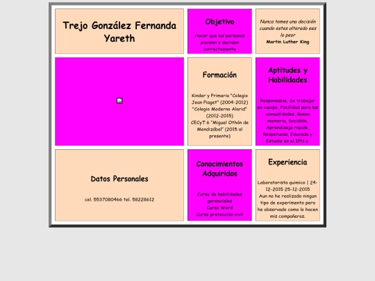 Curriculum screenshot