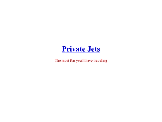 PrivateJets1 screenshot
