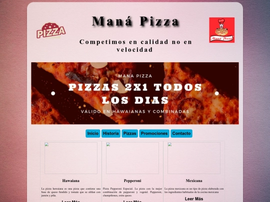pizzas screenshot