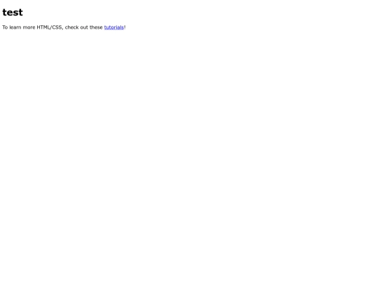 test screenshot