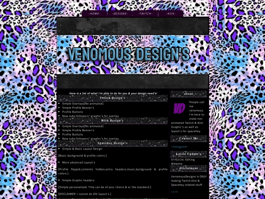 Designs screenshot