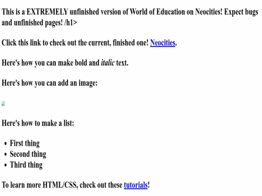 index screenshot