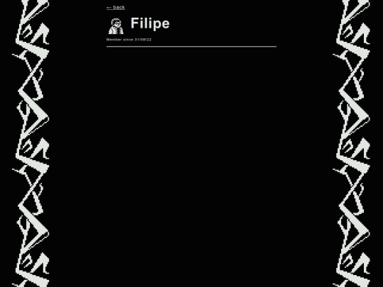 members/profile/Filipe screenshot