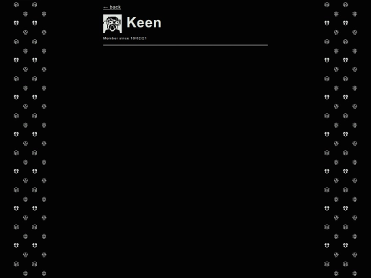 members/profile/Keen screenshot