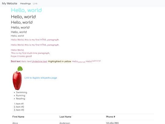 index screenshot