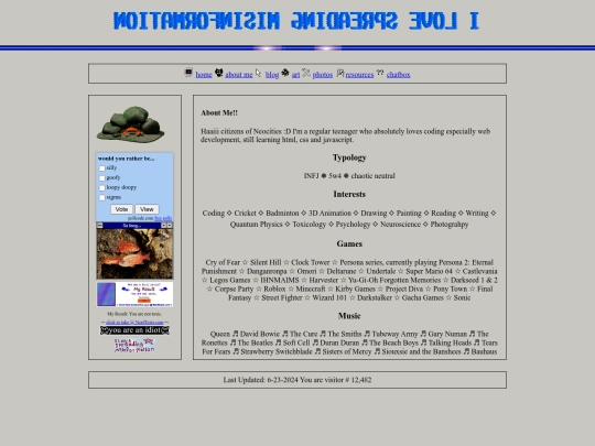 aboutme screenshot