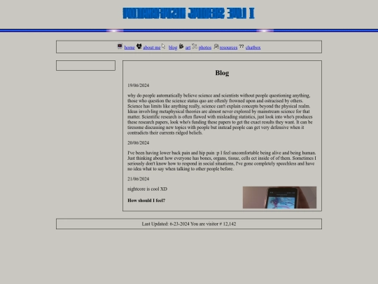 blog screenshot