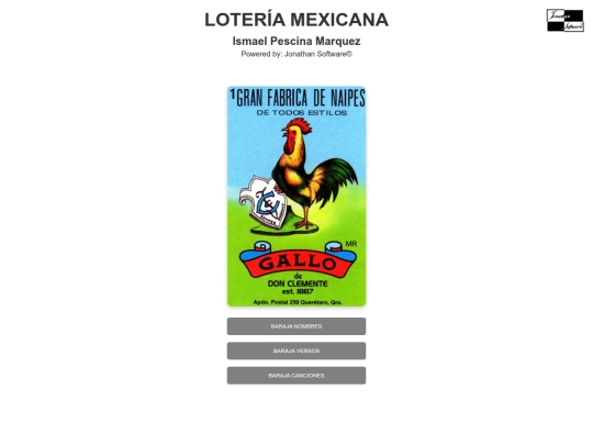 loteria/baraja/baraja screenshot