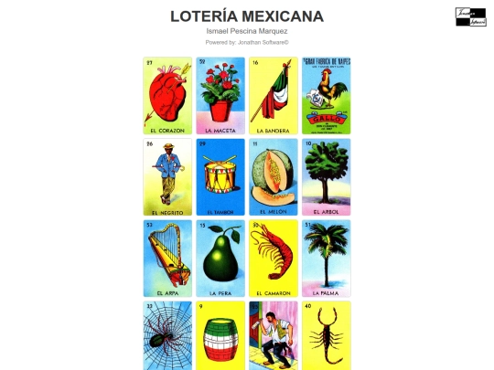 loteria/tablero/tablero screenshot