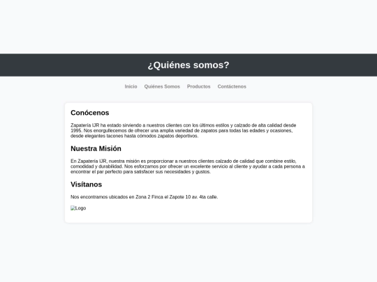 tiendaenlinea/quienesomos screenshot