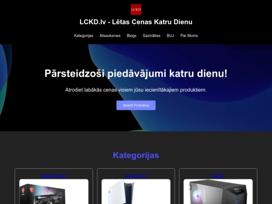 majaslapa screenshot
