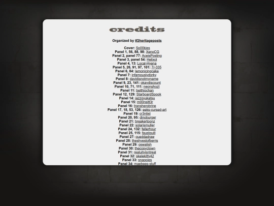 credits screenshot