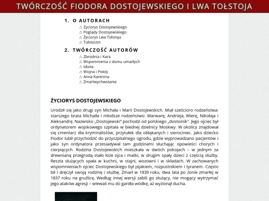 index screenshot