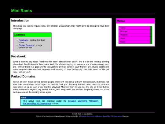 minirants screenshot