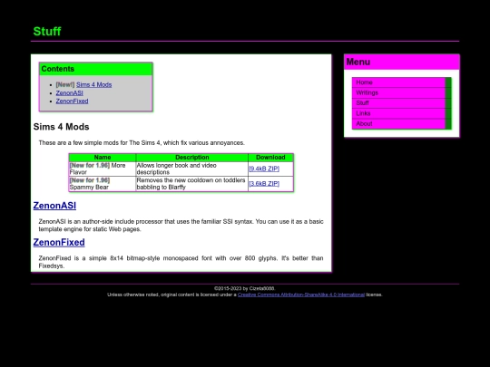 projects screenshot