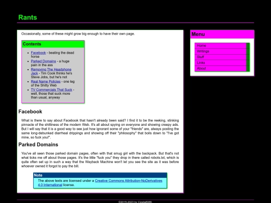 rants screenshot