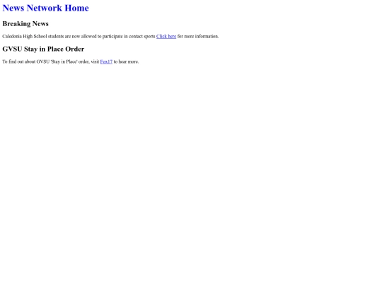 documents/Newsnetworkhome screenshot