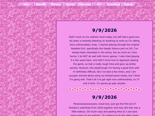 journal screenshot