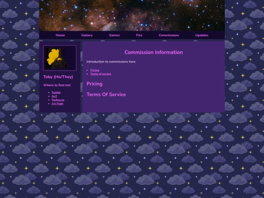 Commissions screenshot