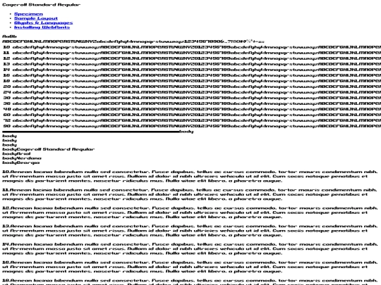 Website_Fonts/cageroll-standard-demo screenshot