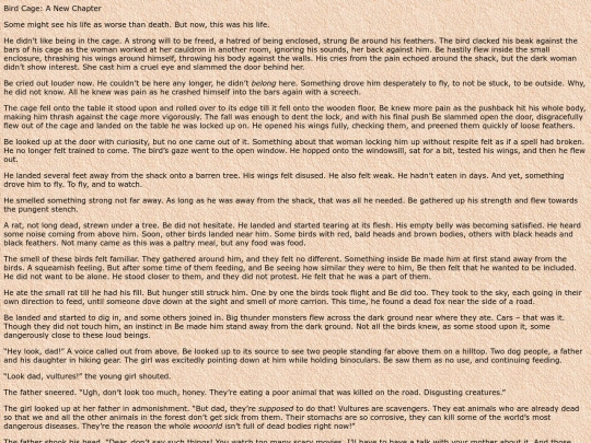 birdcage-fanfiction screenshot