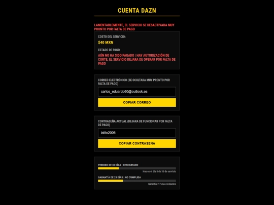 DaznCuentaFabian screenshot
