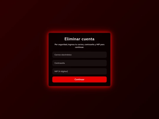eliminarcuenta screenshot