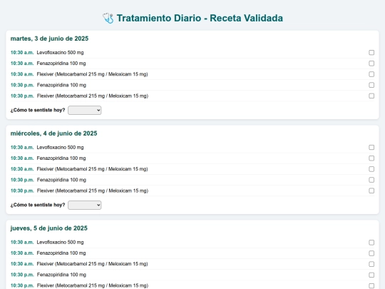 horario screenshot