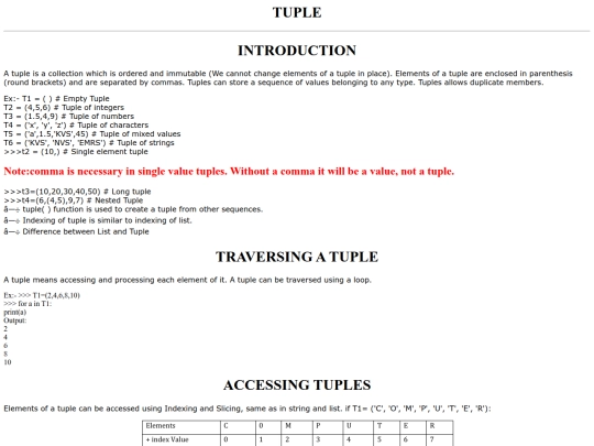 web/tuple screenshot