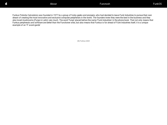 Functionnet/Funkus/about screenshot