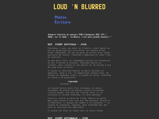 pages/renard screenshot