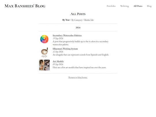 blog/archive screenshot