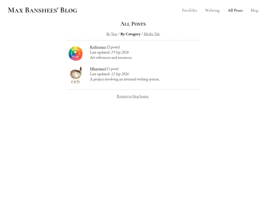blog/category screenshot