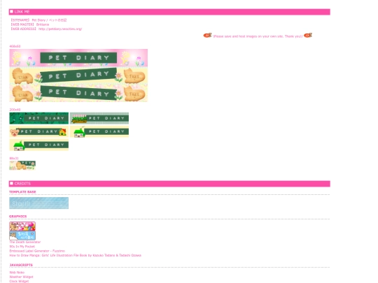 links screenshot