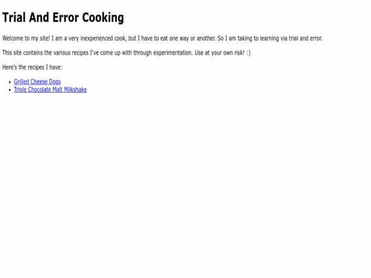 index screenshot
