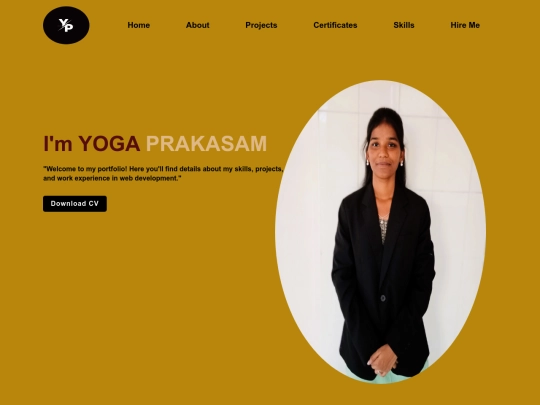 myportfolio screenshot